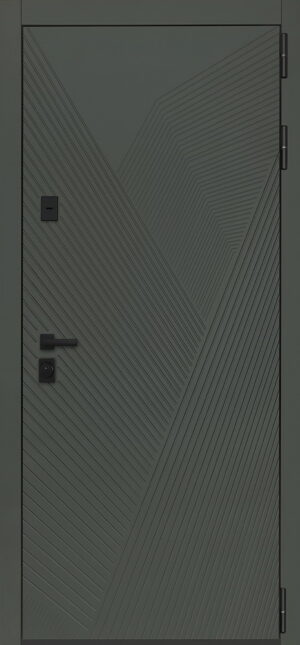 Стальная дверь Vertu с зеркалом адаптивная замковая часть 2050x960 110кг