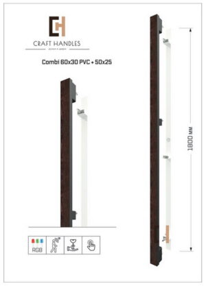 Combi Aрт. 60х30 PVC Premium и Aрт. 50х25 Basic+, L-1800