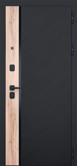 Стальная дверь Фрегат с зеркалом адаптивная замковая часть 2050x860 85кг
