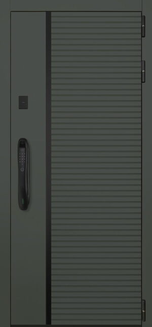 Стальная дверь Ferrum с зеркалом биометрический замок 2050x880 100кг